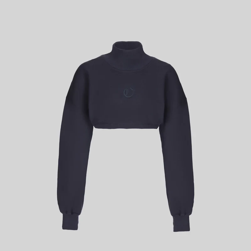 Palace Cropped Sweter Blue